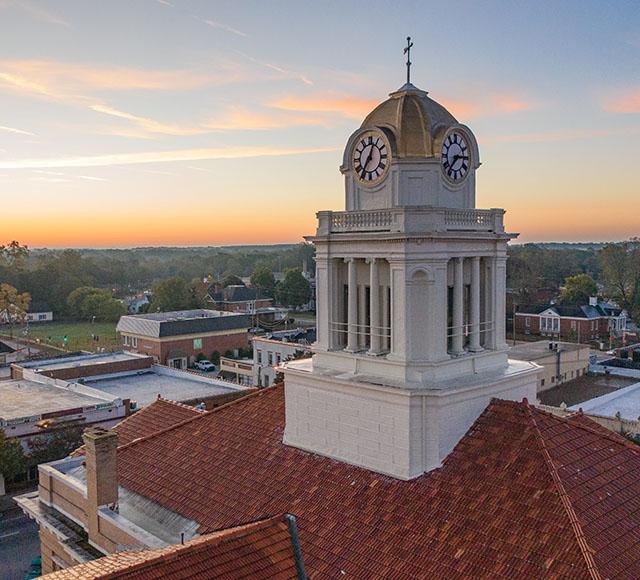 courthouse aerial view